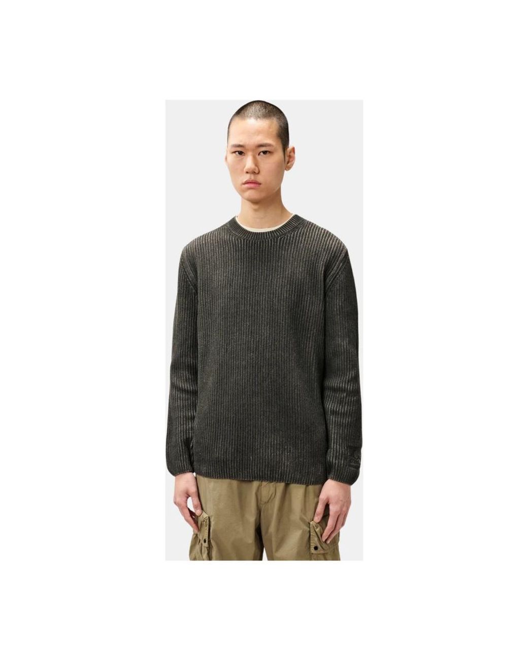C P Company Black Round-Neck Knitwear for men