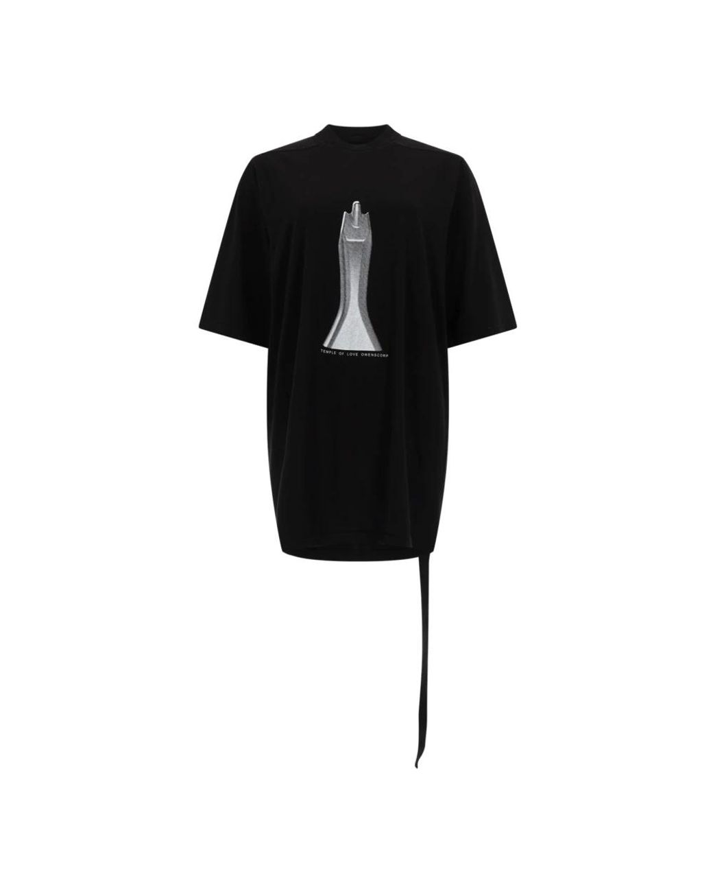 Rick Owens Tops ,Zwart ,Katoen Jumbo Ss T in het Black