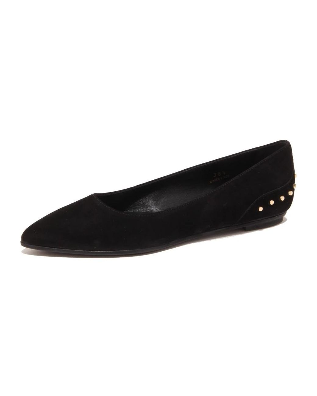 Tod's Black Ballerina Shoes