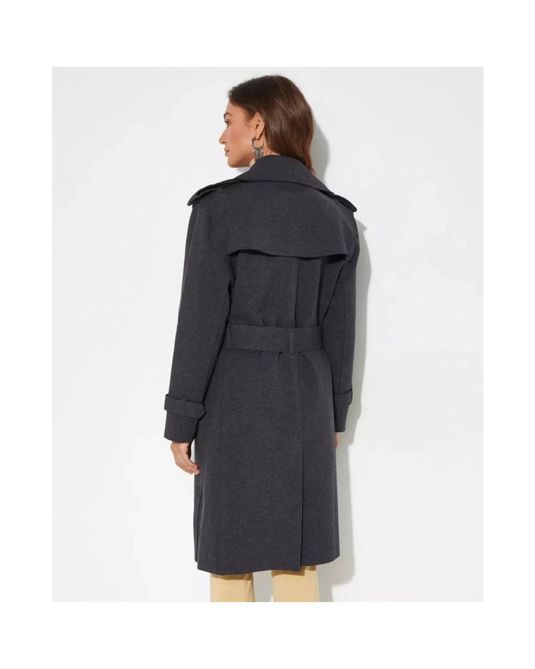 Norma Kamali Black Belted Coats