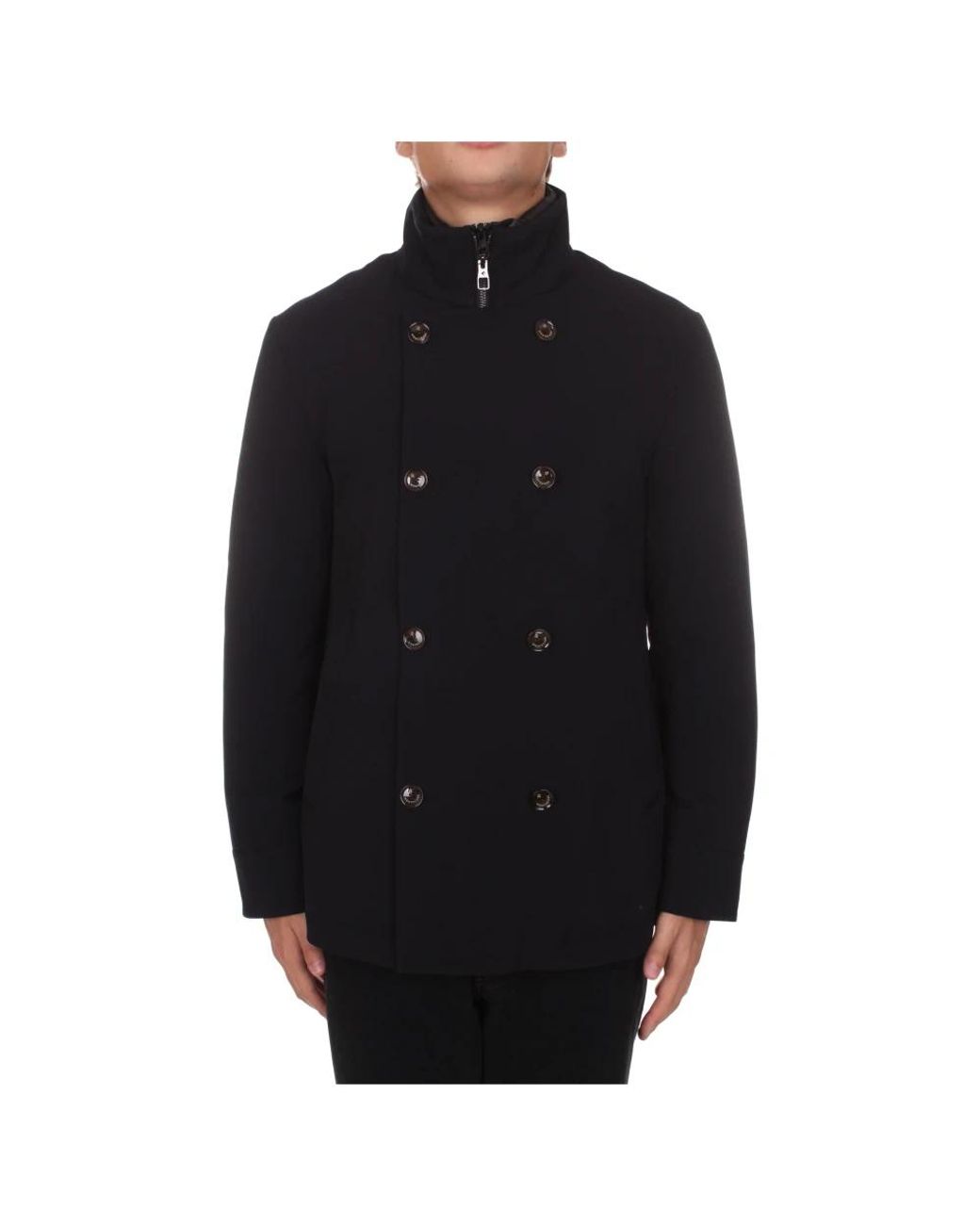 Montecore Black Double-Breasted Coats for men