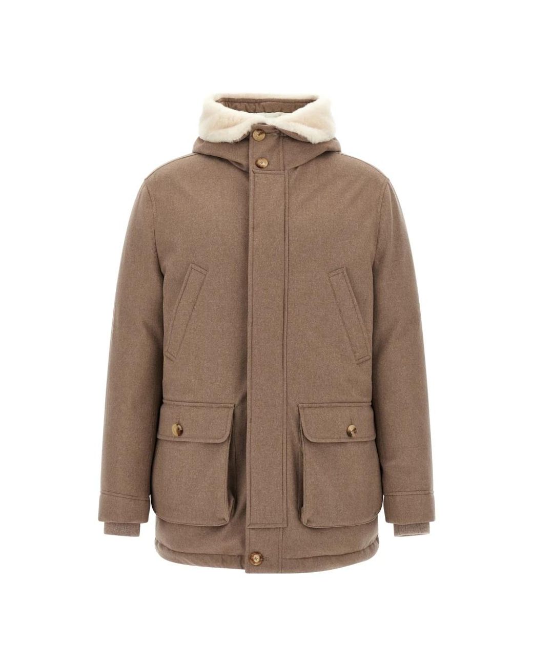 Winter Jackets Brunello Cucinelli pour homme en coloris Brown