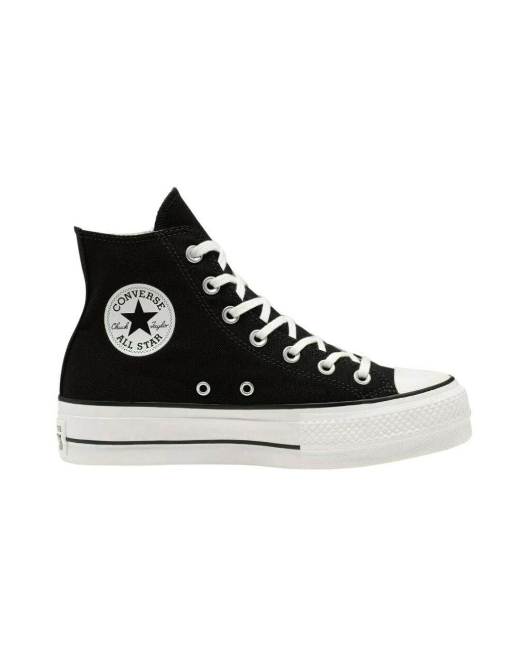 Converse Schoenen ,Zwart ,Chuck Taylor All Star Lift Platform Sneakers in het Black