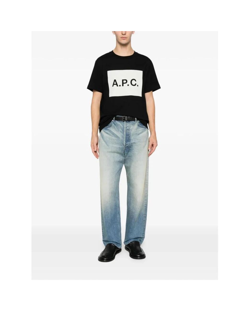A.P.C. Black T-Shirts for men