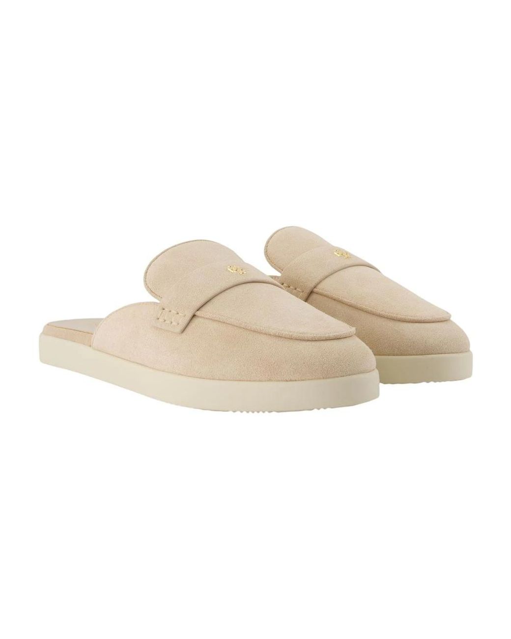Tory Burch Natural Mules