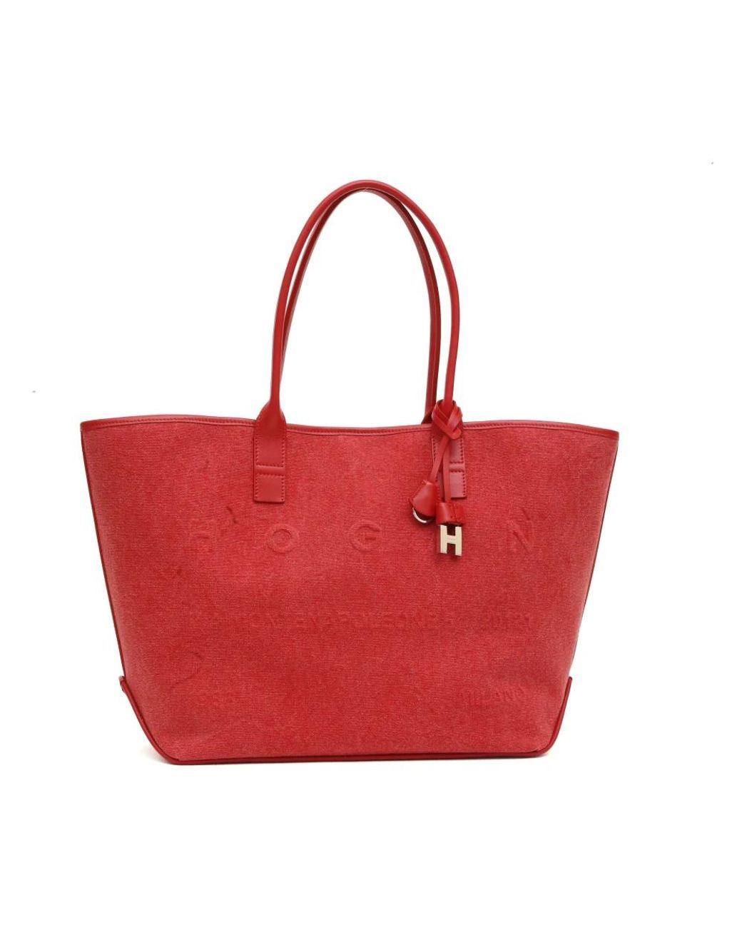 Hogan Red Tote Bags