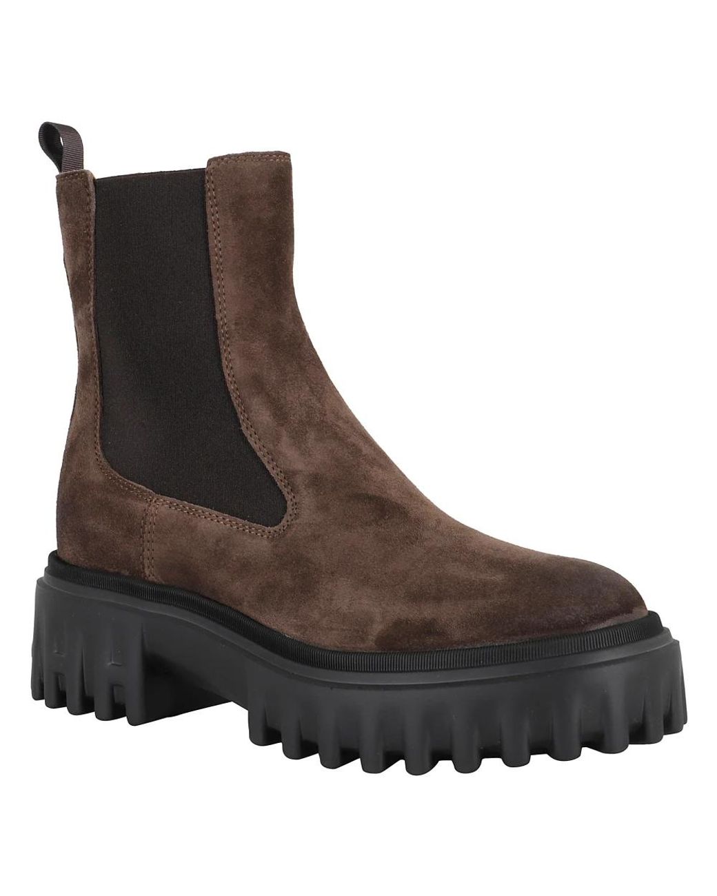Hogan Brown Chelsea Boots