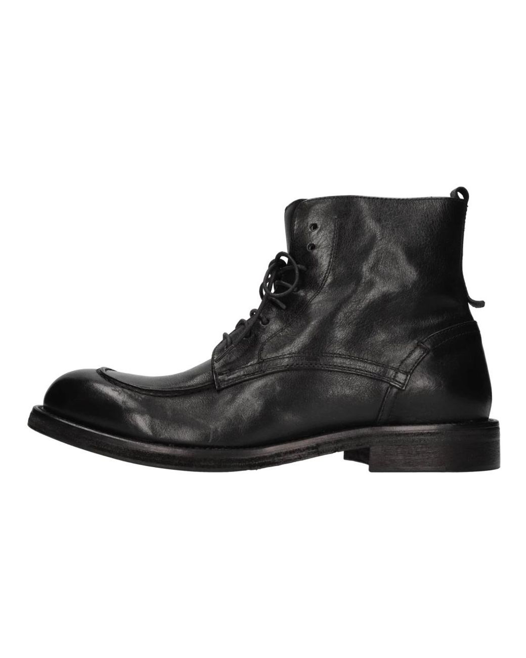 Hundred 100 Black Lace-Up Boots for men