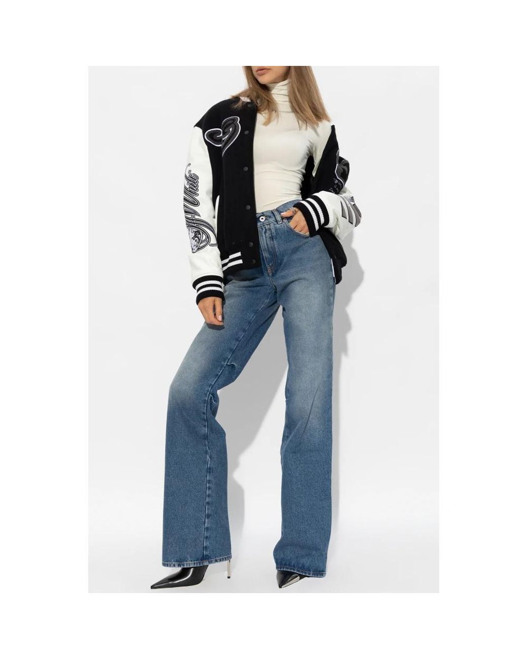 Off-White c/o Virgil Abloh Blue Straight Fit Jeans