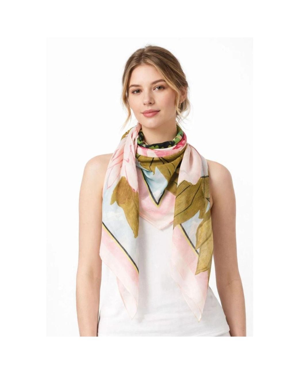 Twinset Pink Silky Scarves