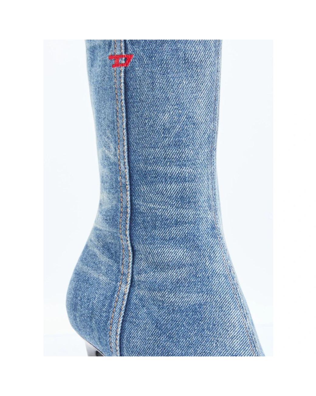 DIESEL Blue Heeled Boots for men