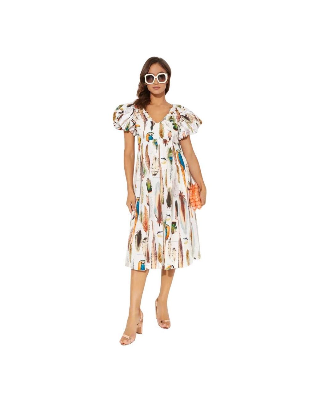 Agua Bendita Metallic Midi Dresses