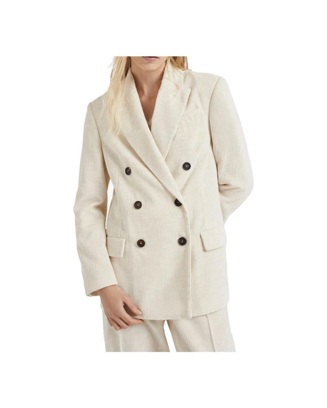 Brunello Cucinelli Natural Blazers