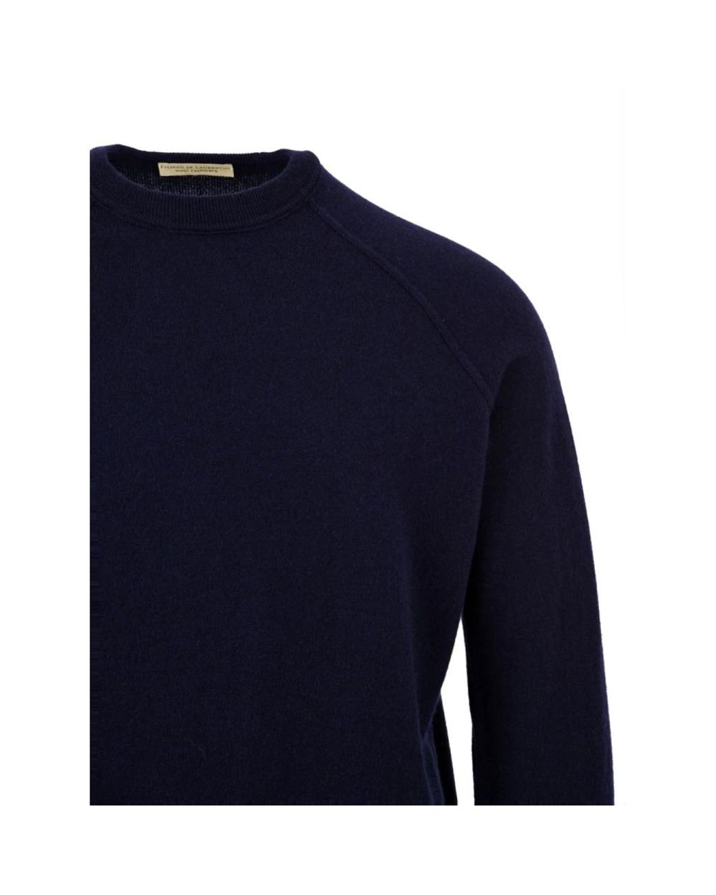 FILIPPO DE LAURENTIIS Blue Round-Neck Knitwear for men