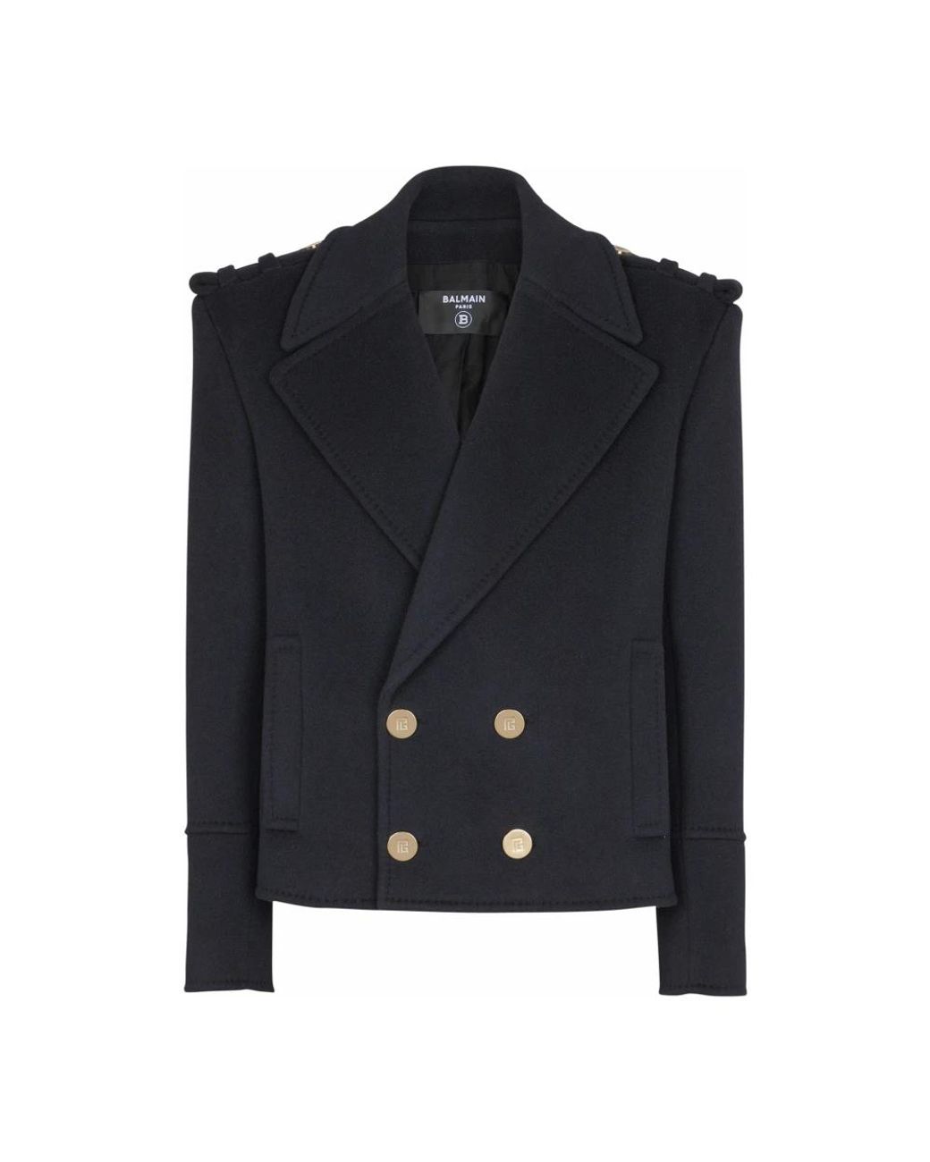 Balmain Double-Breasted Coats in het Blue voor heren