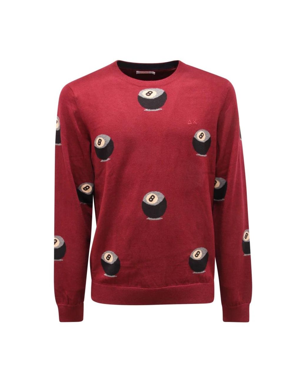 Sun 68 Red Round-Neck Knitwear for men