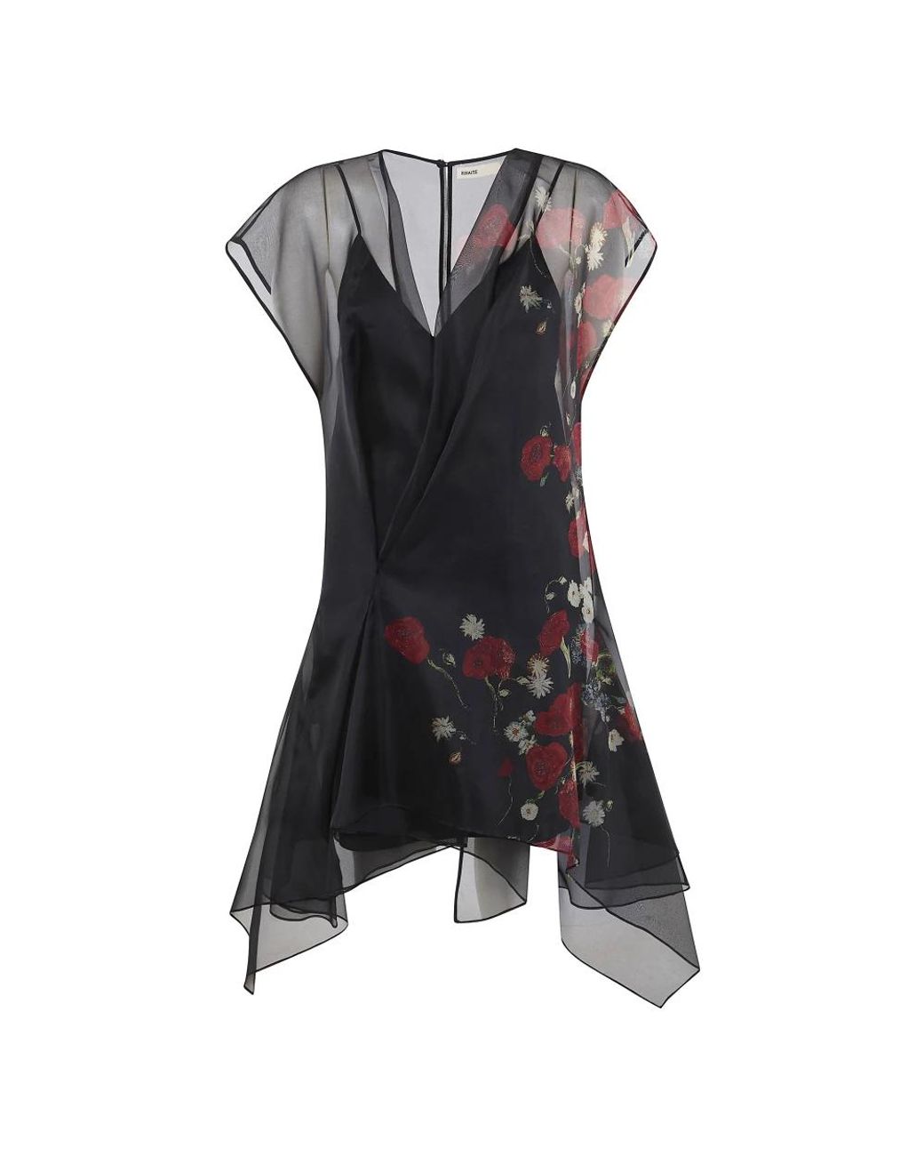 Khaite Black Short Dresses