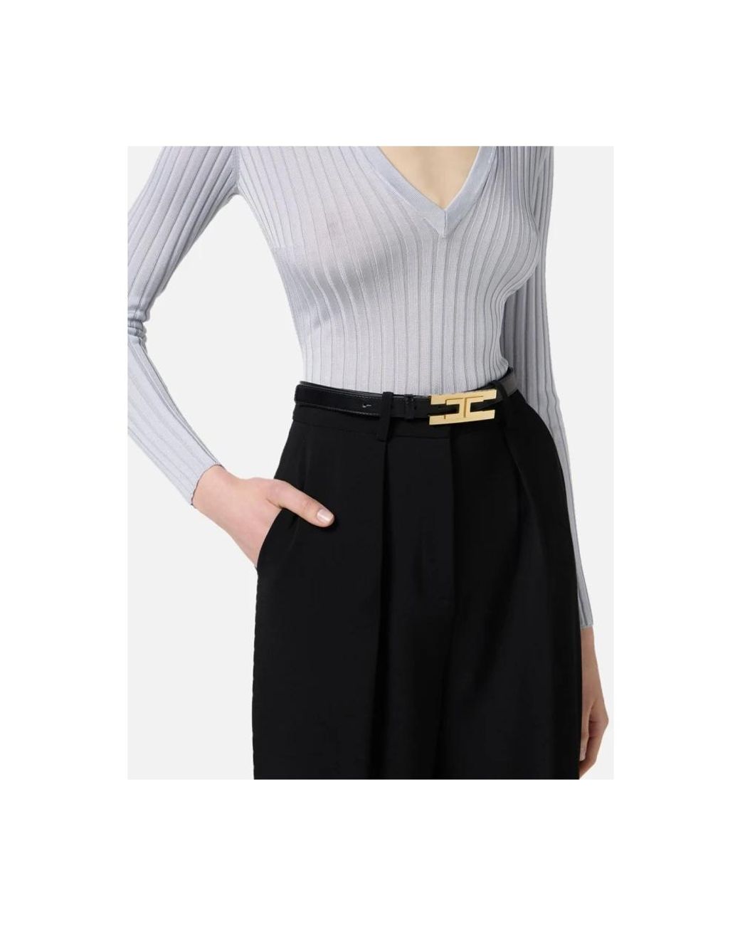 Elisabetta Franchi White Belts