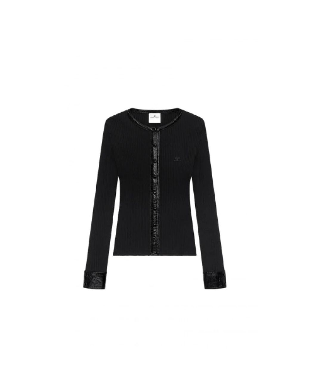 Cardigans Courreges de color Black