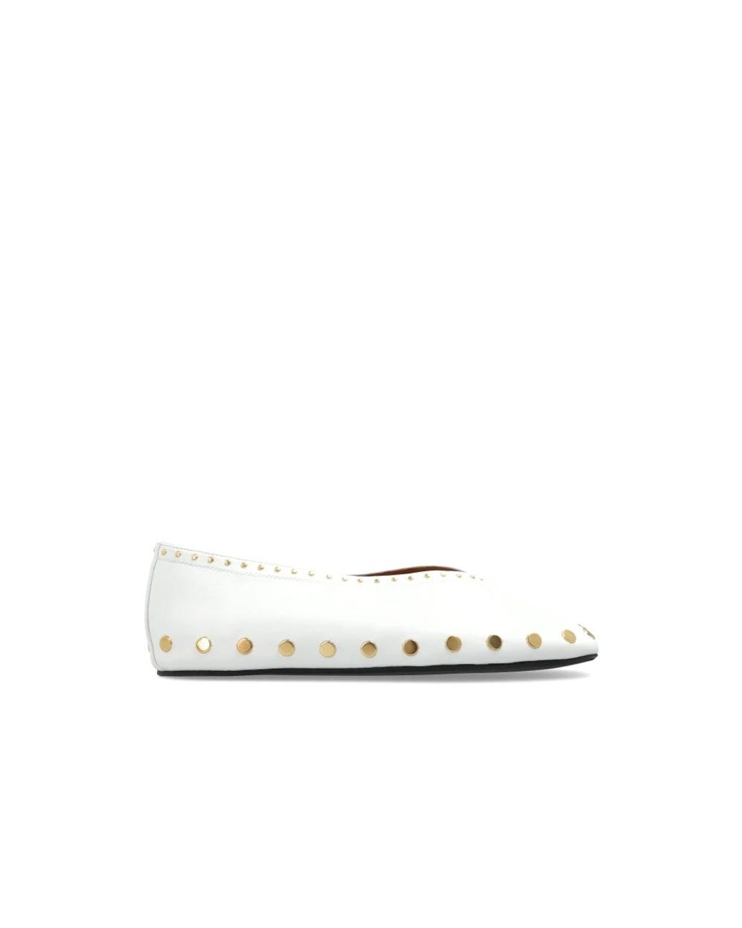 Ganni White Ballerina Shoes