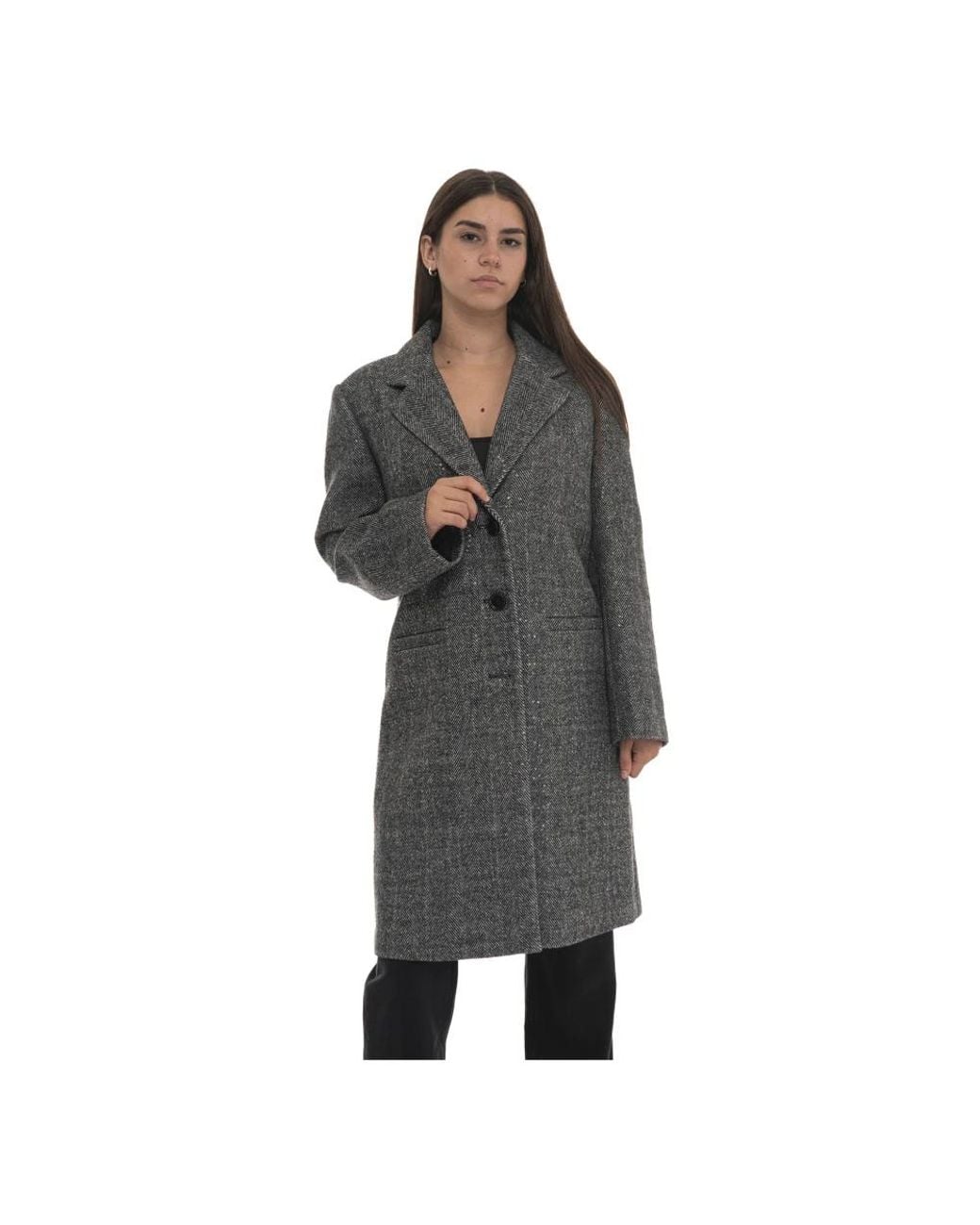 Liu Jo Black Single-Breasted Coats