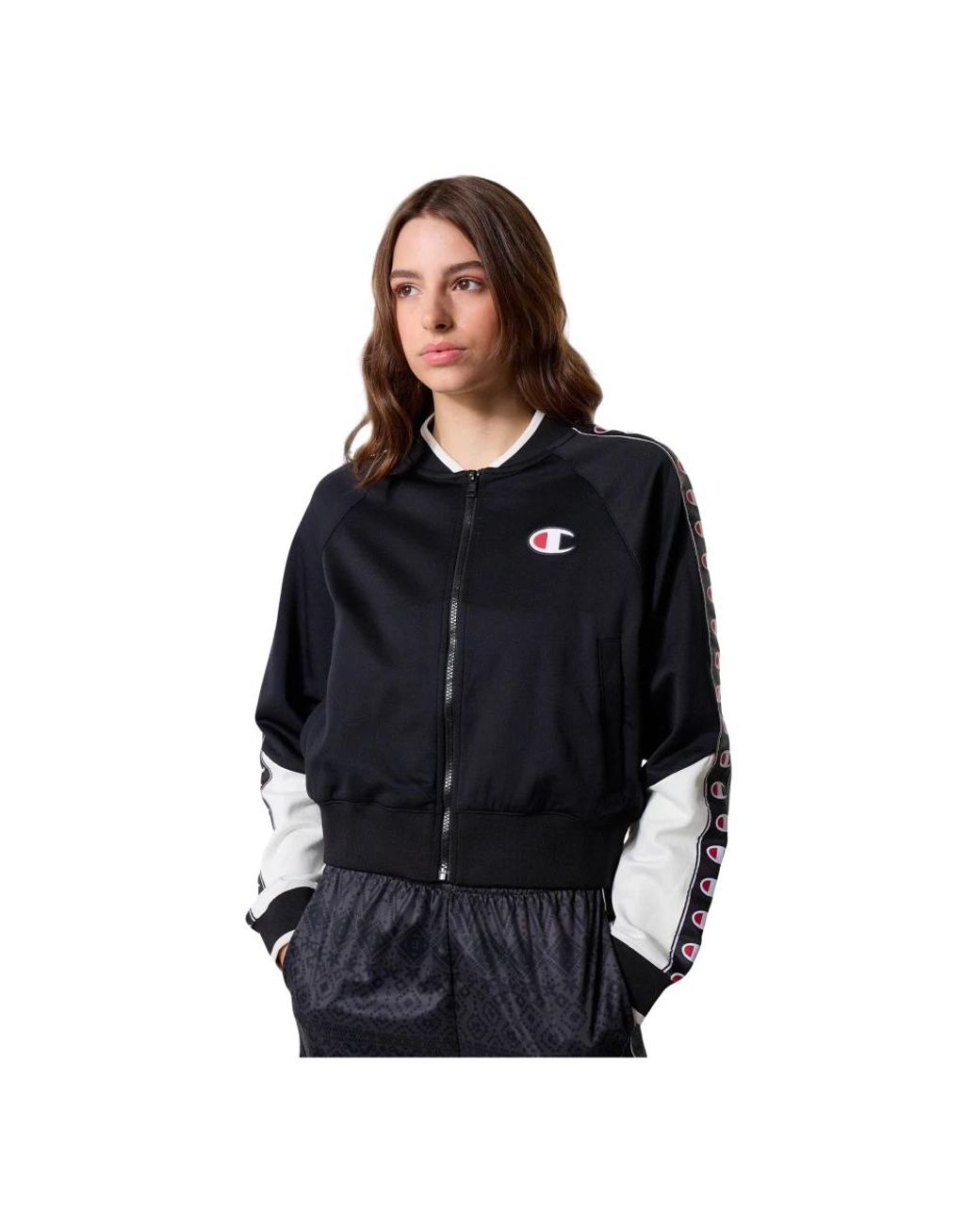 Champion Full Zip Sweatshirt in het Black