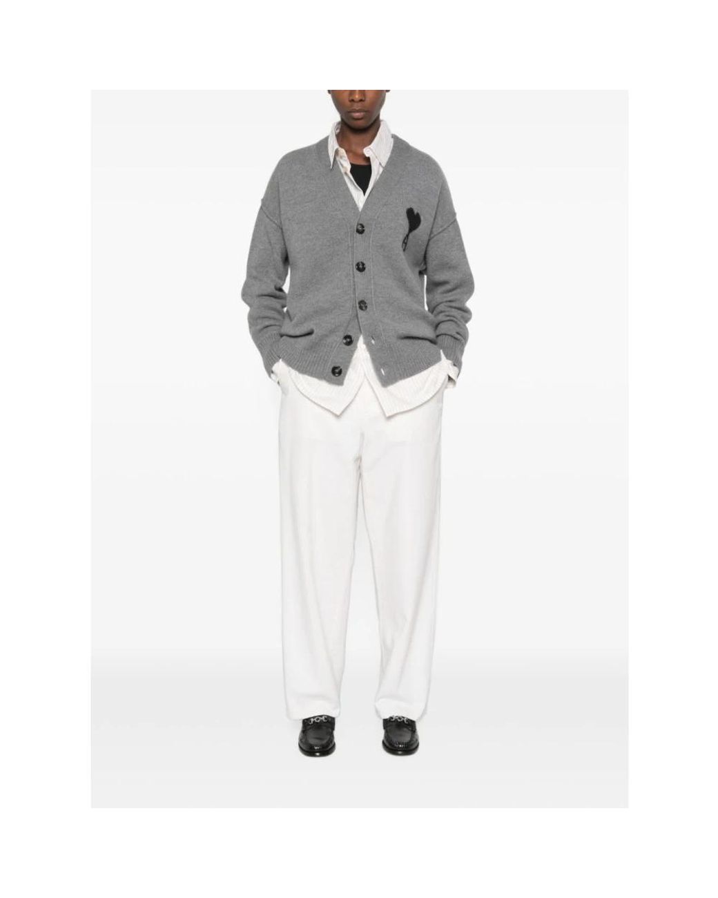 Cardigans AMI de color Gray
