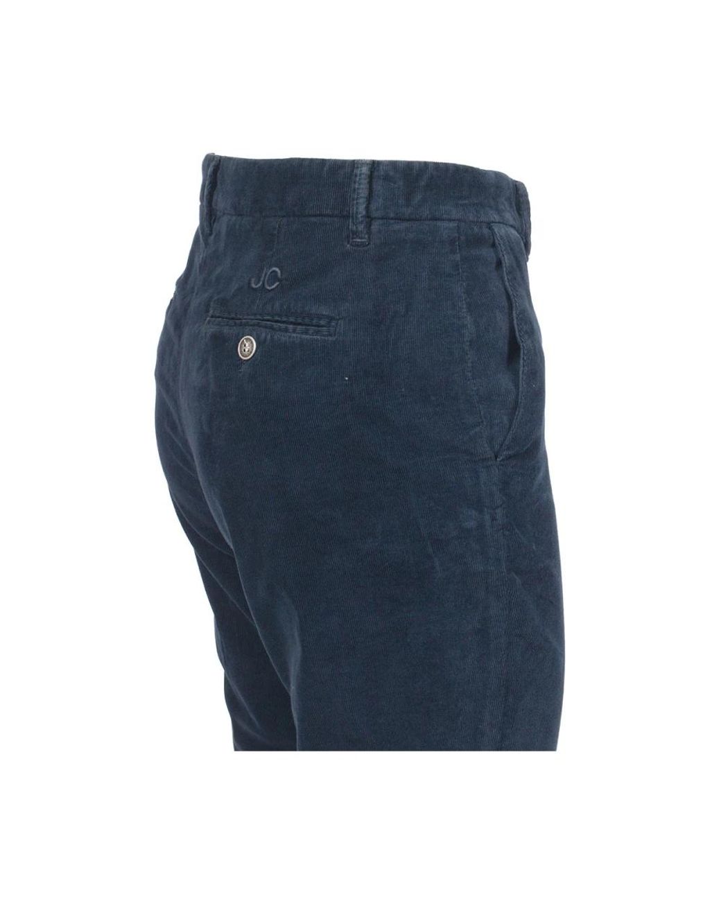 Jacob Cohen Blue Straight Trousers