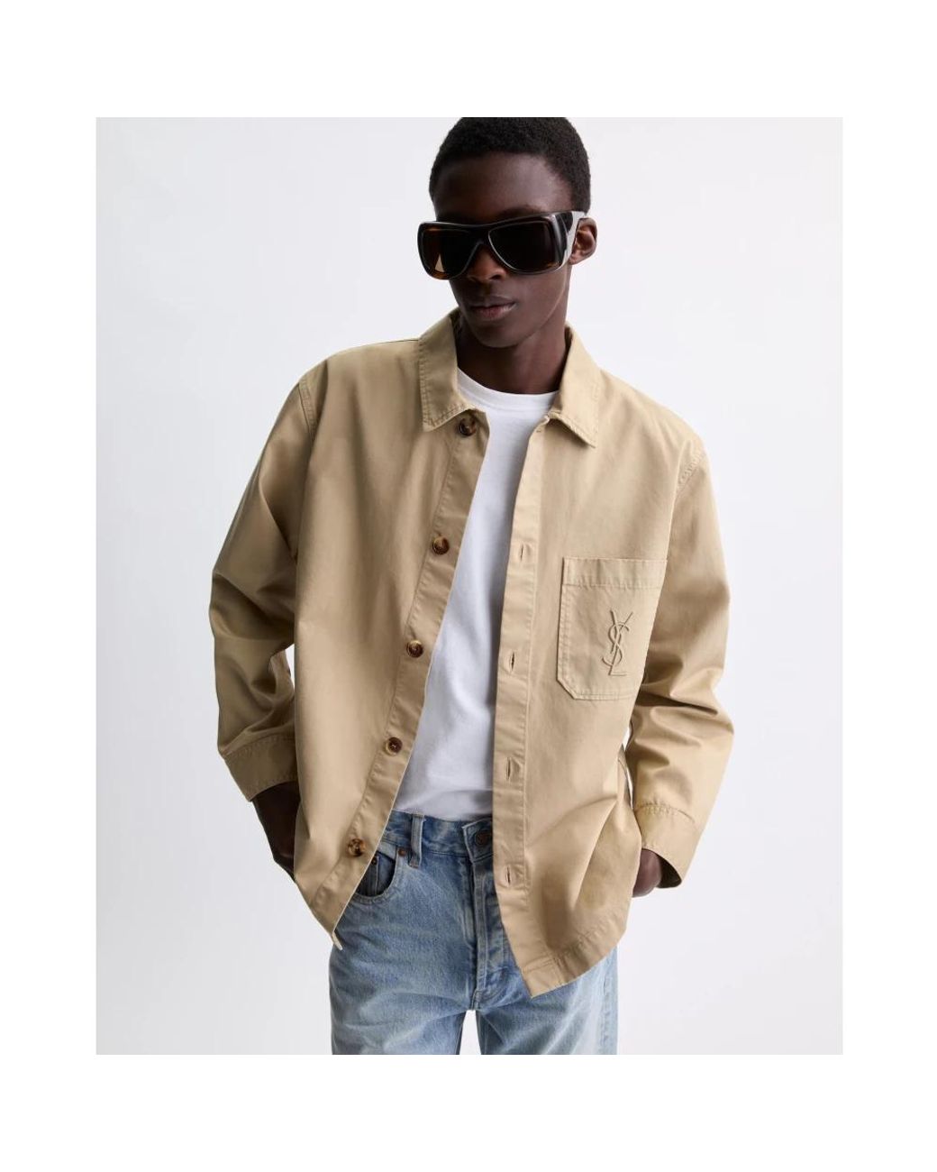 Saint Laurent Green Light Jackets for men