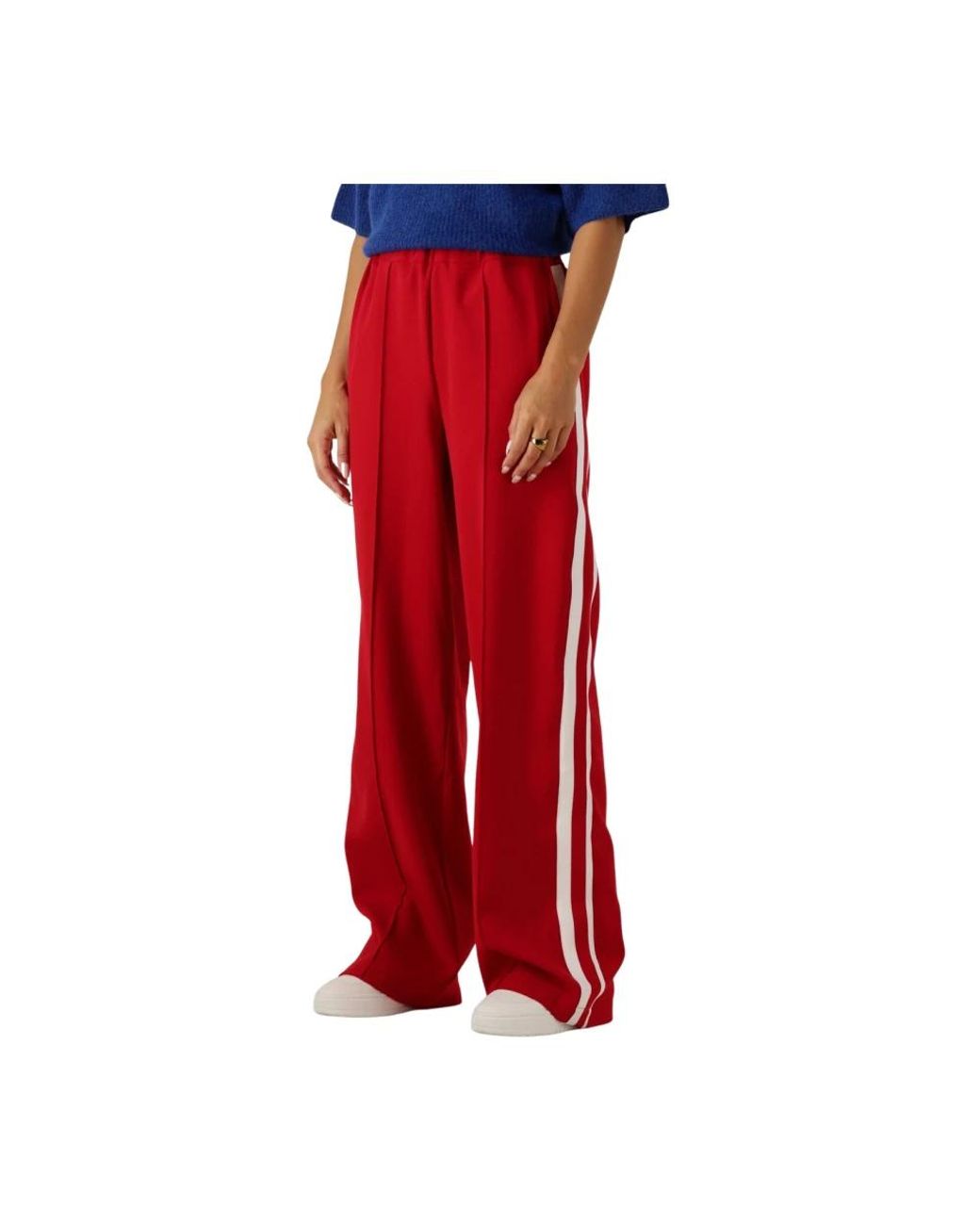 Notre-v Broeken ,Rood ,Polyester Nv-Gita Wijde Broek in het Red