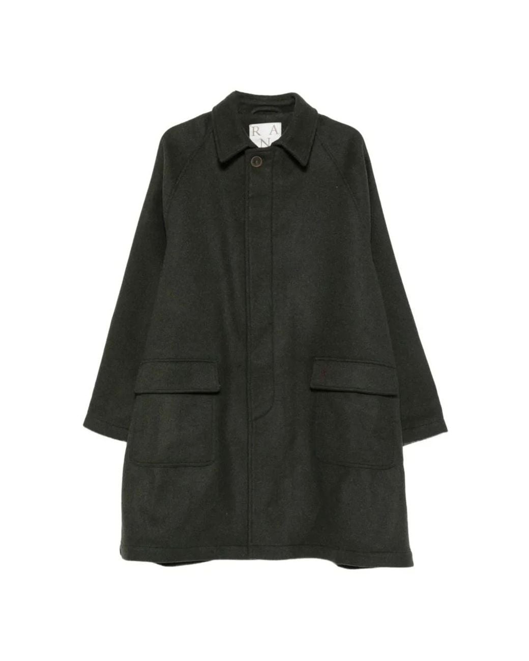 RANRA Black Single-Breasted Coats for men