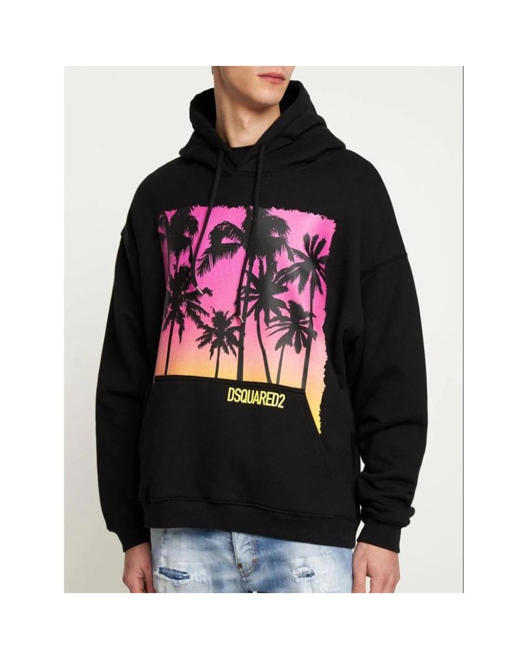 DSquared² Black Hoodies for men