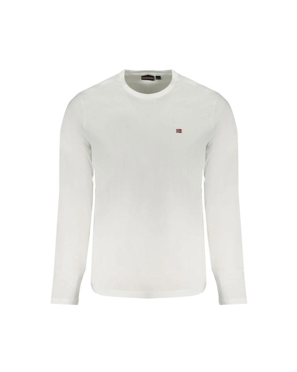 Napapijri White Long Sleeve Tops for men