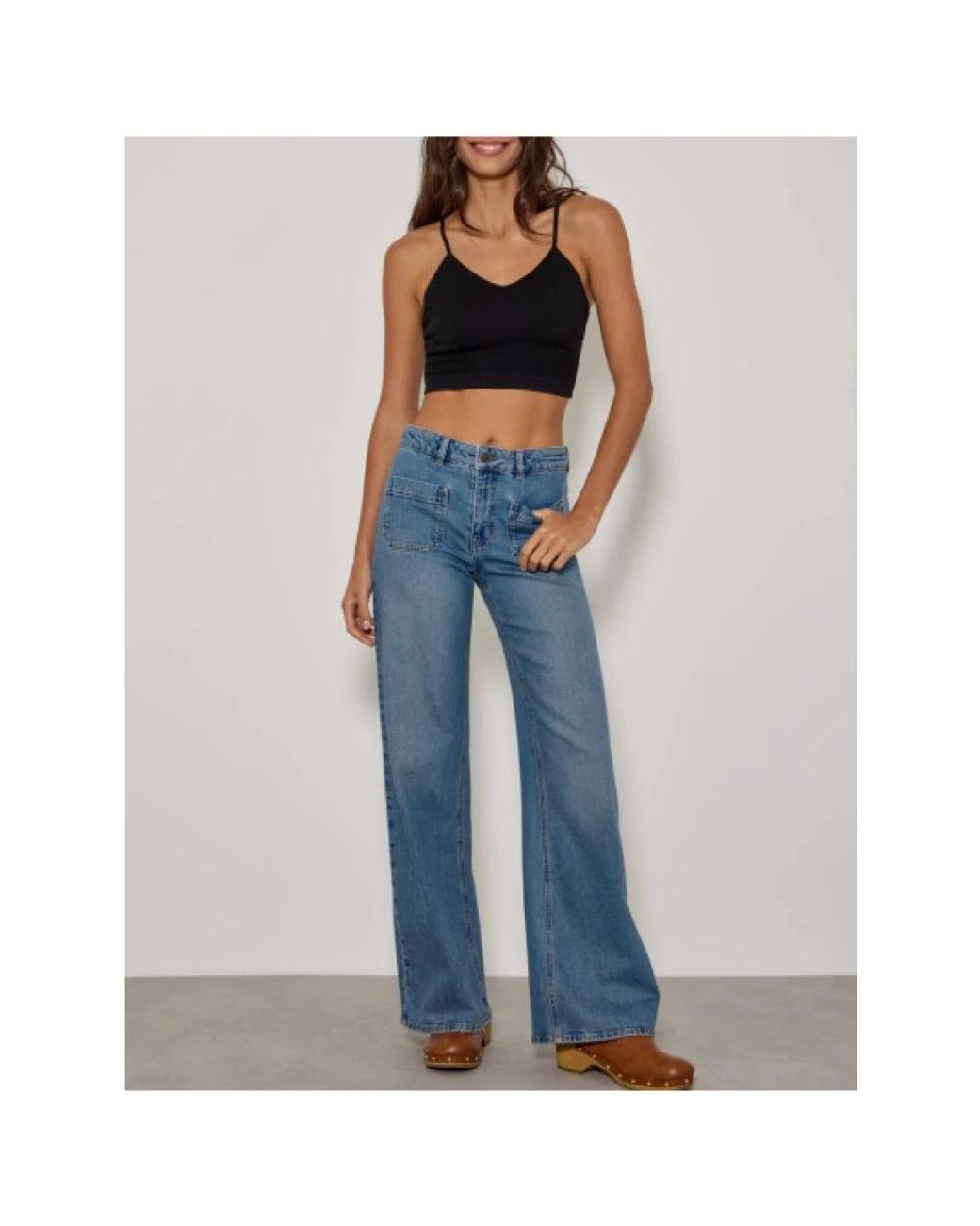Five Jeans Blue Wide Jeans