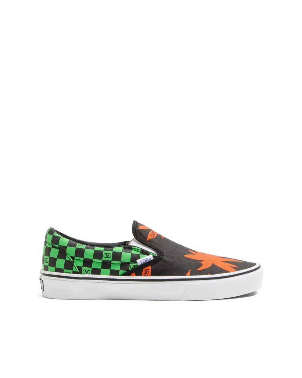 Vans Green Sneakers Checkerboard Print for men