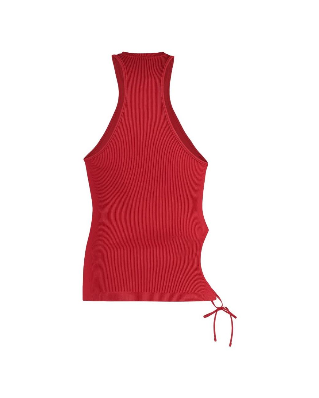 ANDREA ADAMO Red Sleeveless Tops