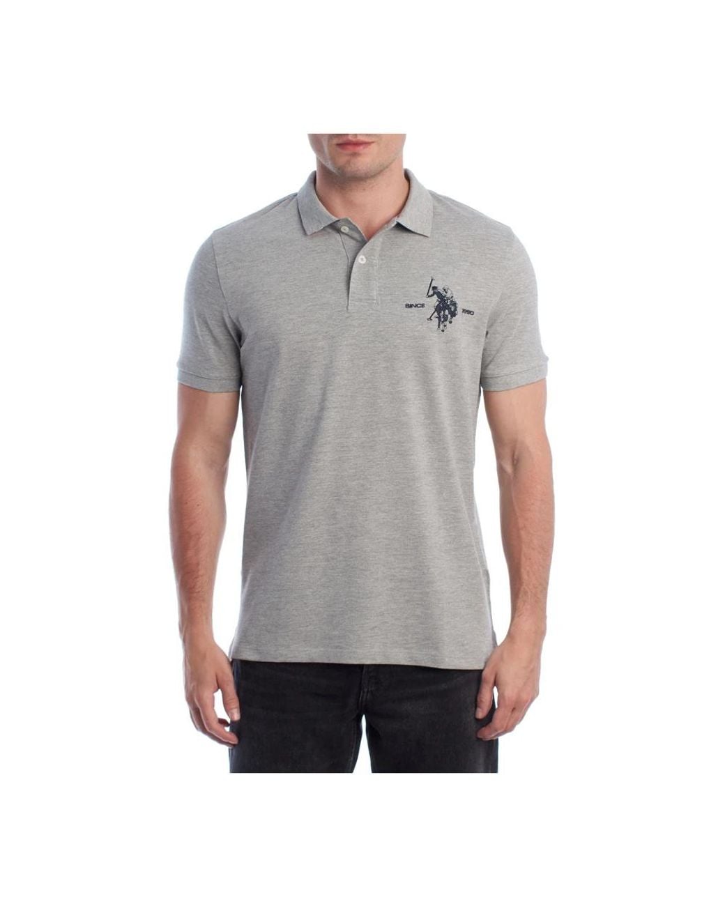 U.S. POLO ASSN. Gray Polo Shirts for men
