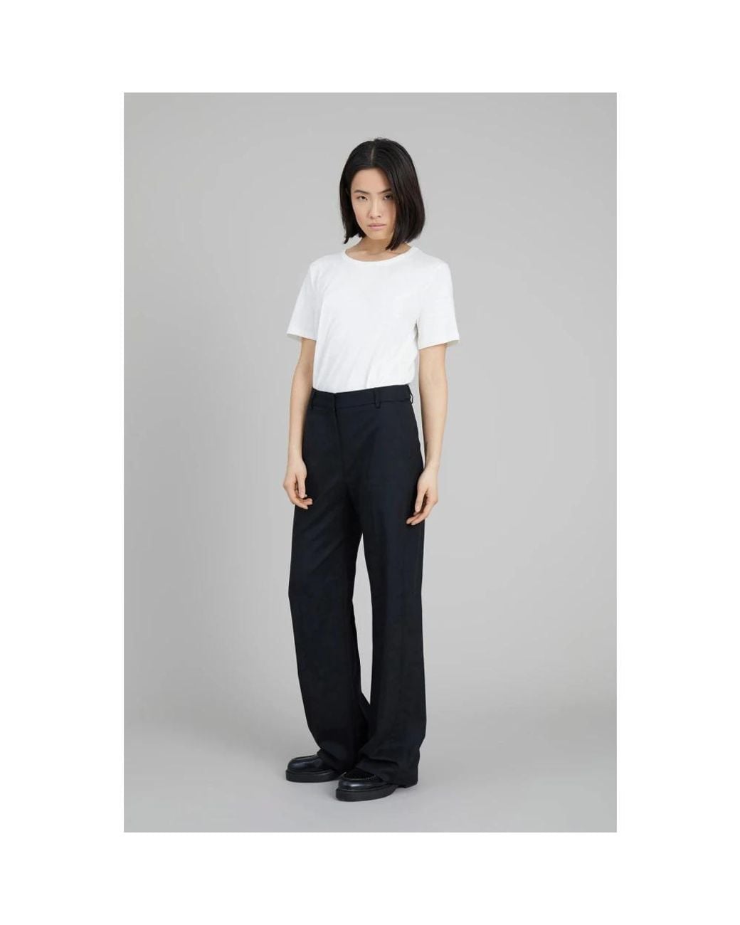 Munthe Black Wide Trousers