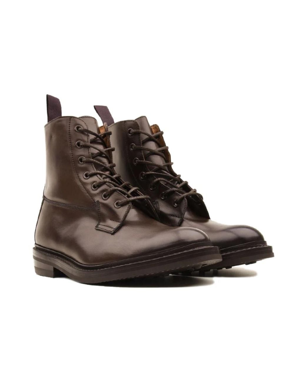 Tricker's Brown Lace-Up Boots for men