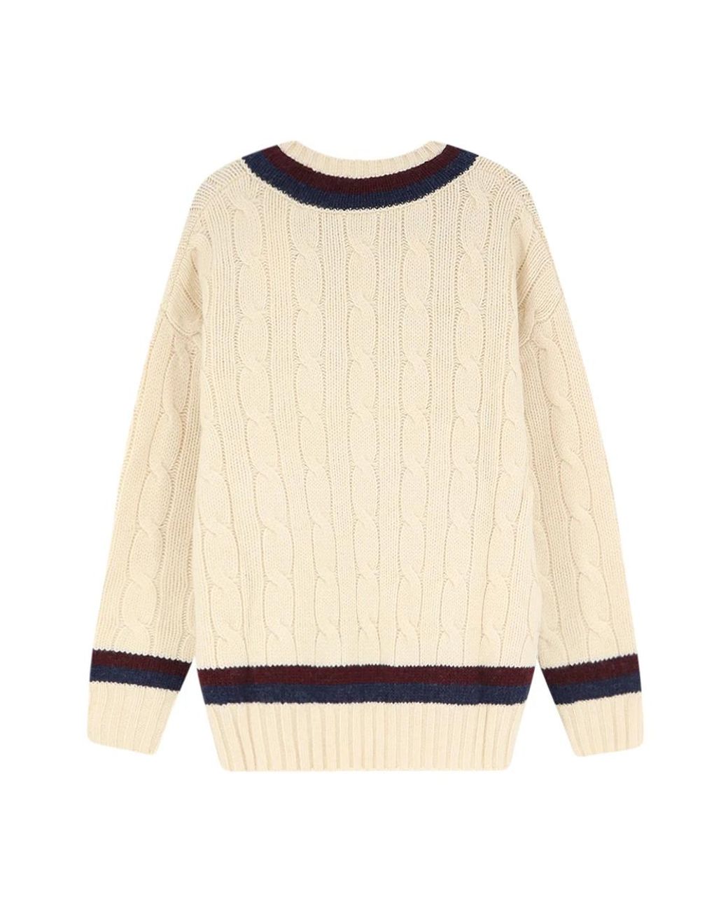 Zimmermann Natural V-Neck Knitwear