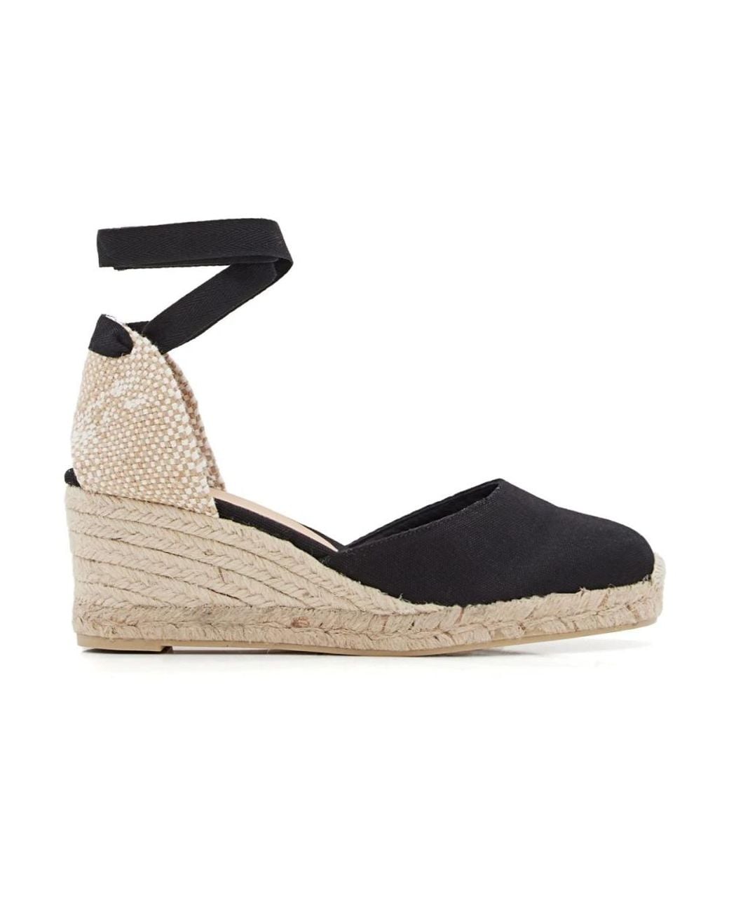 Castaner Black Wedges