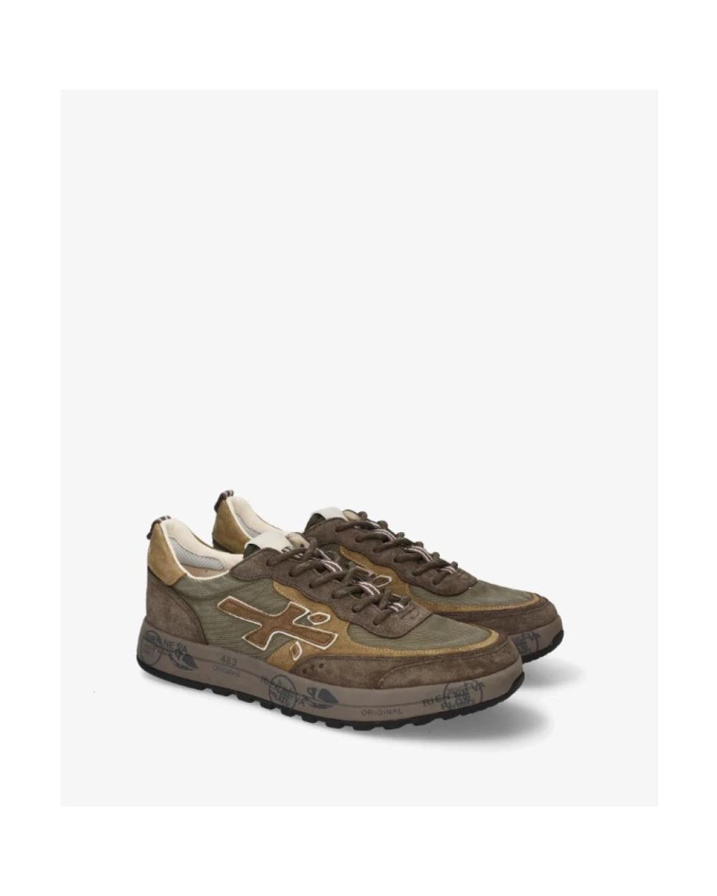 Premiata Green Sneakers for men