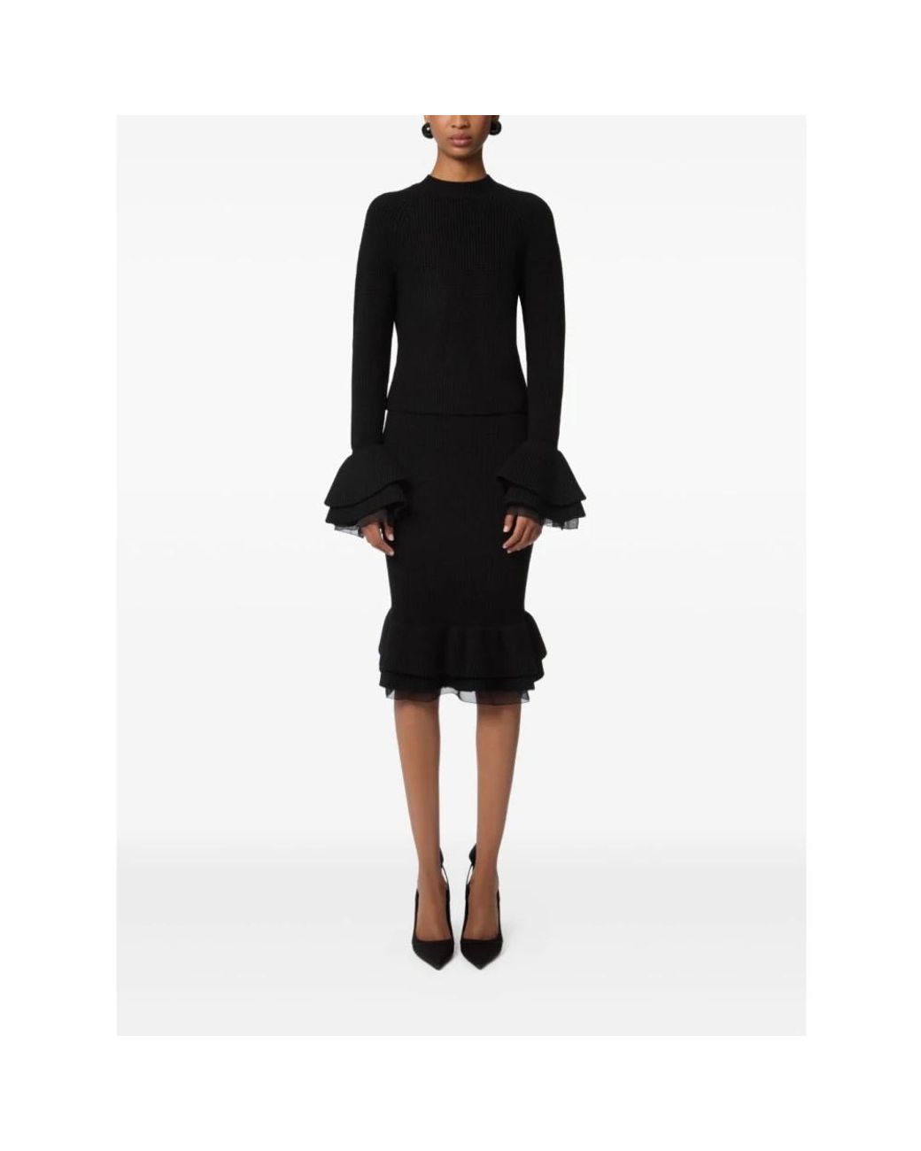 Nina Ricci Black Midi Skirts