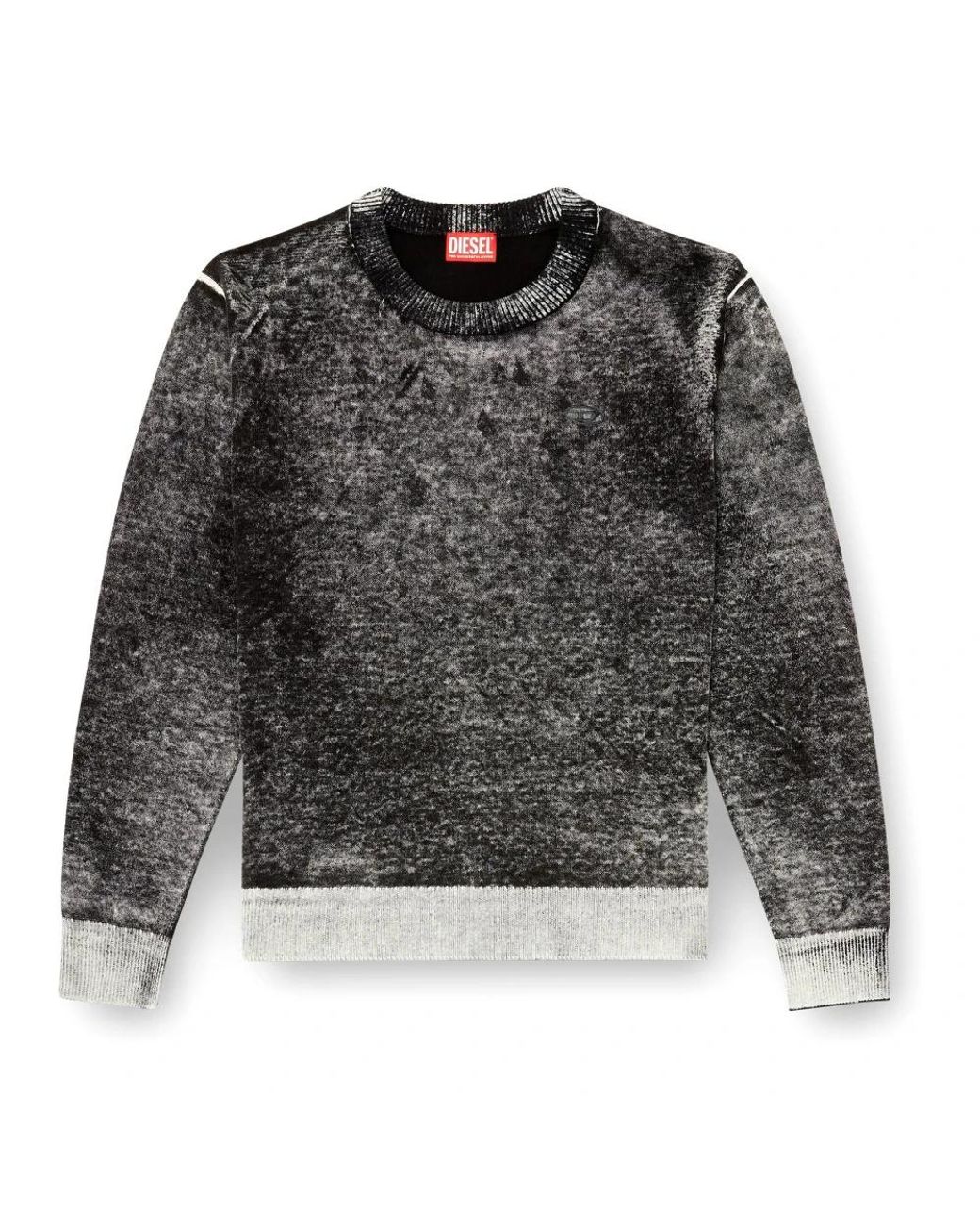 DIESEL Black Round-Neck Knitwear for men