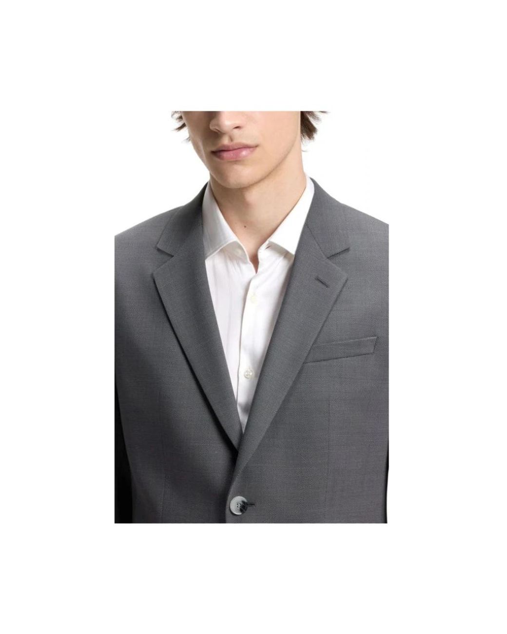 HUGO Gray Single Breasted Suits for men