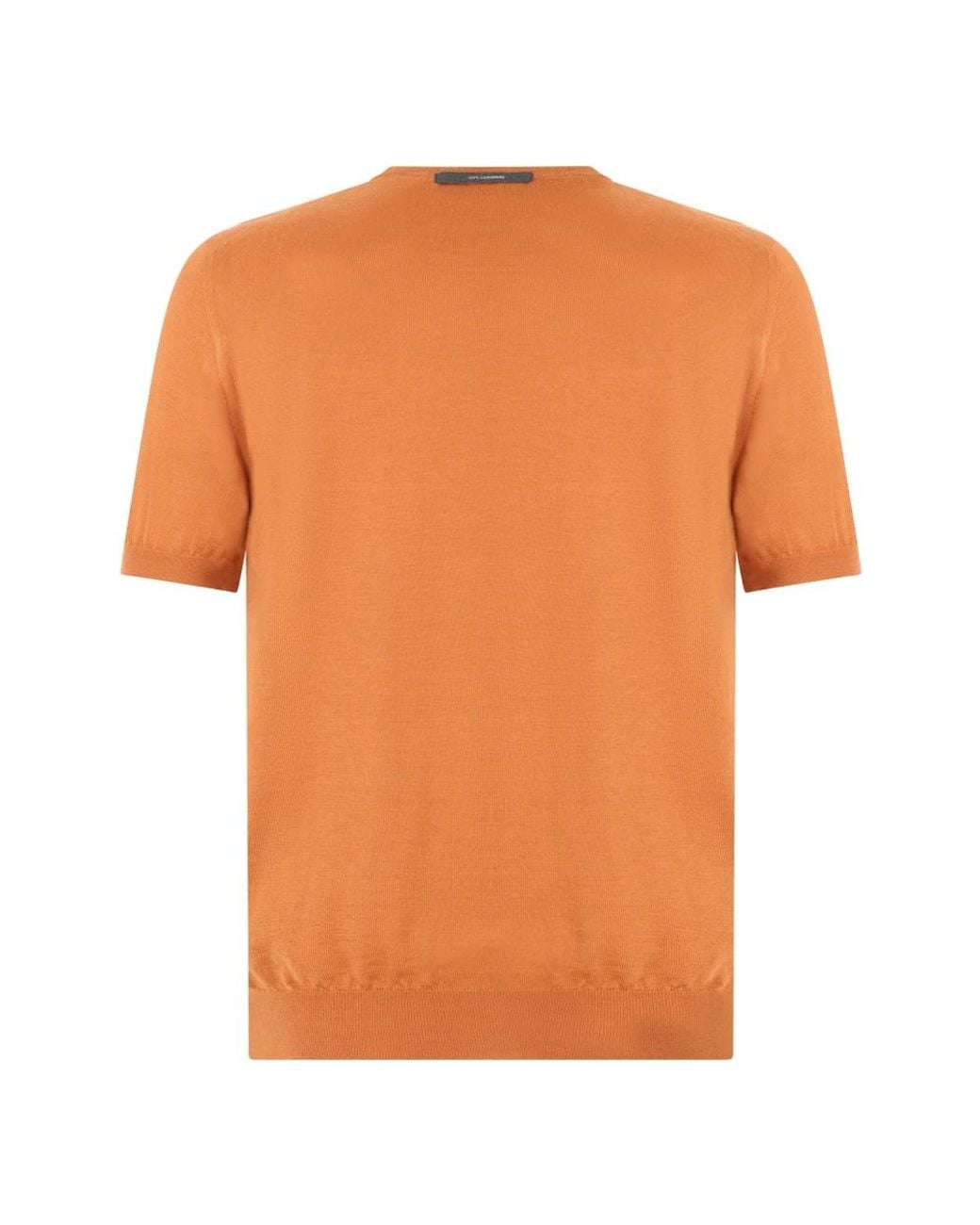 Fedeli Orange Cashmere Knitwear for men