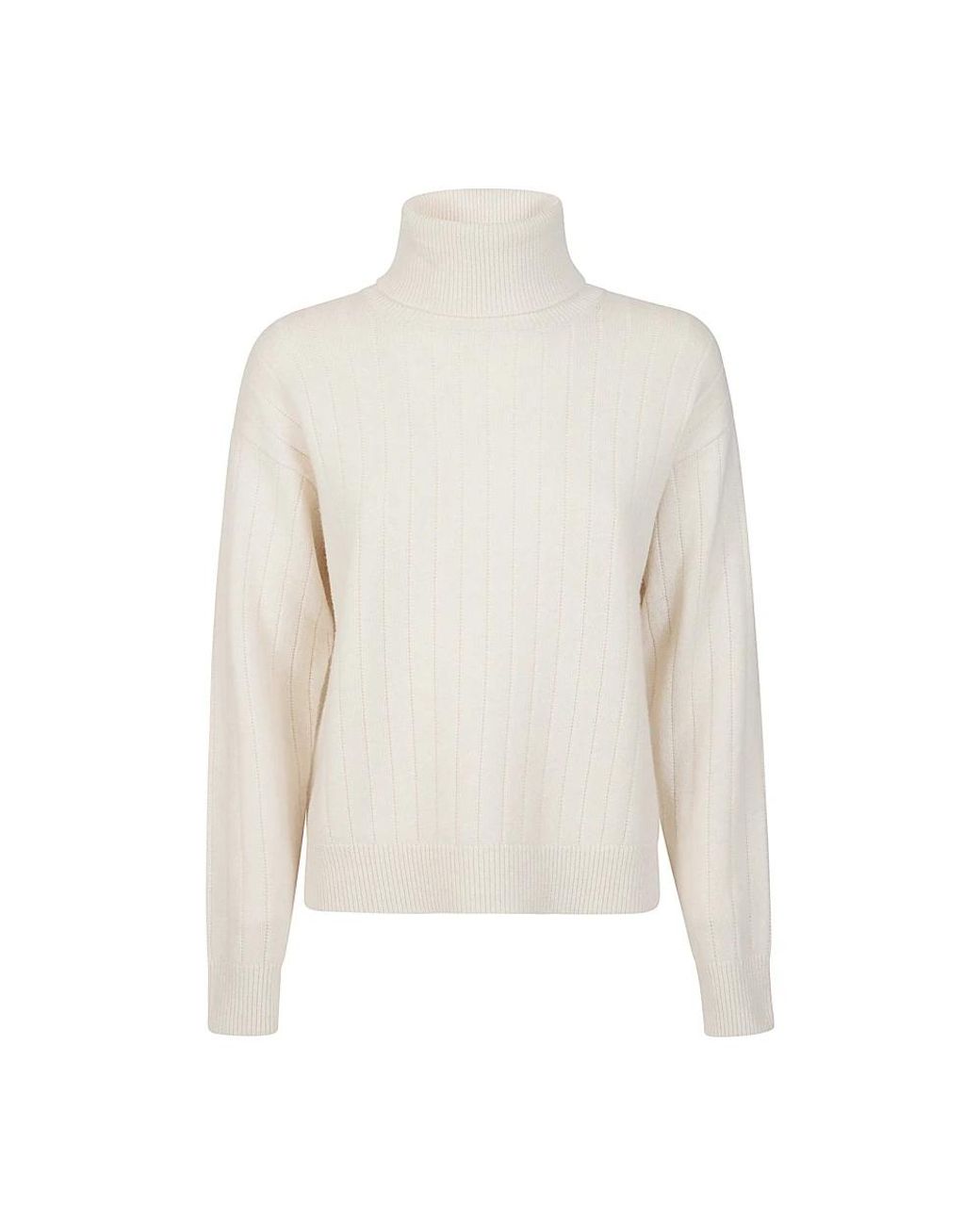 Eleventy White Turtlenecks