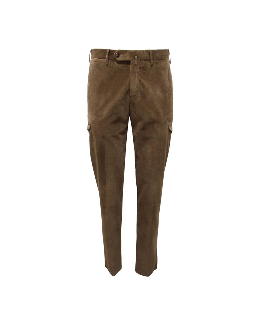 PT01 Brown Slim-Fit Trousers for men