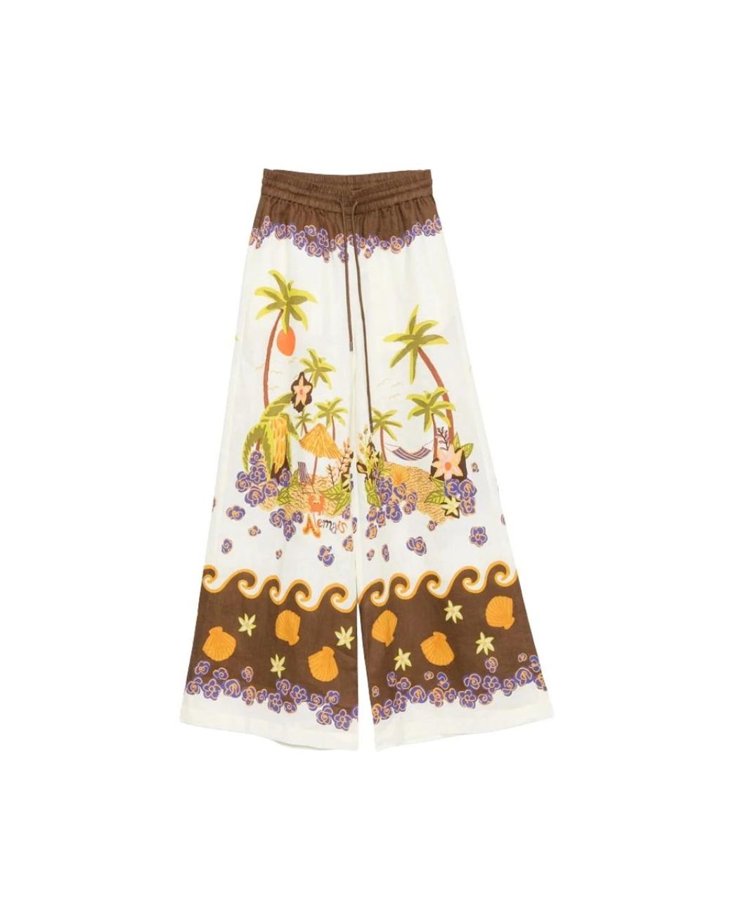 ALÉMAIS Metallic Wide Trousers