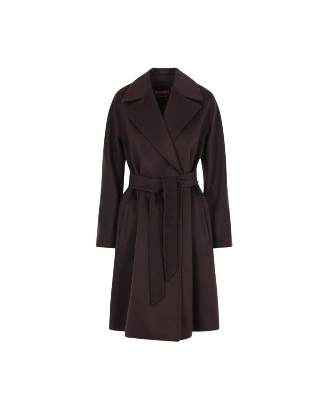 Max Mara Ravenna Coat in het Black